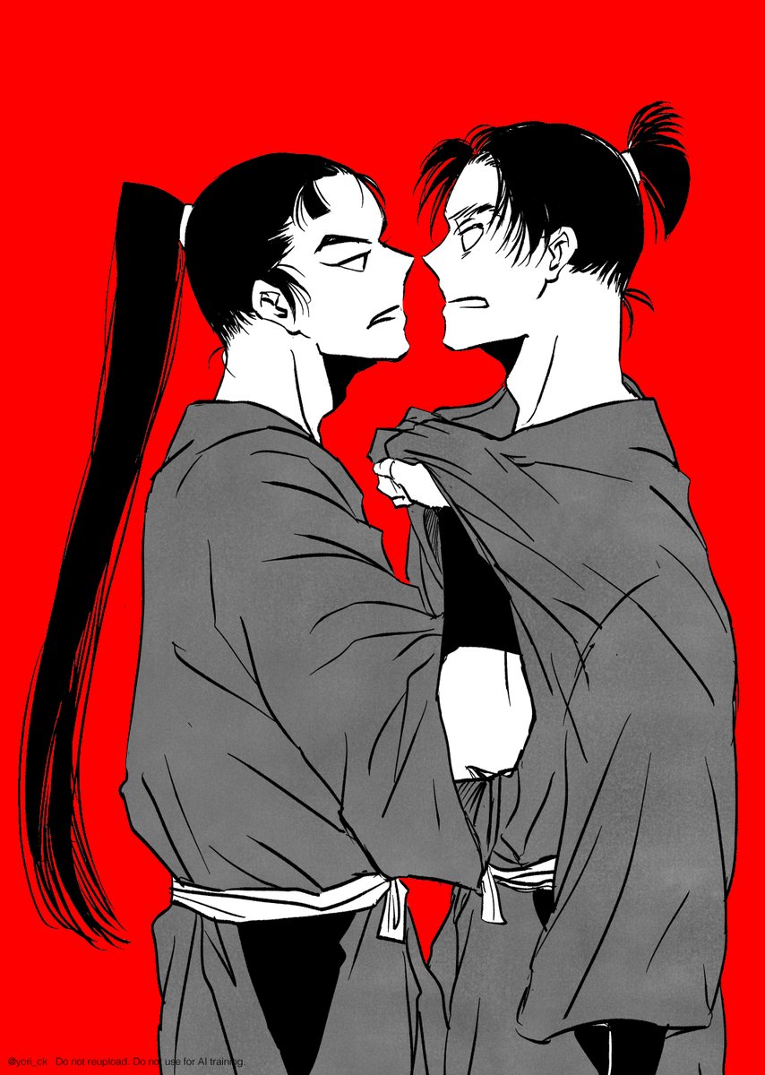 「文仙 追い詰める」|チカのイラスト