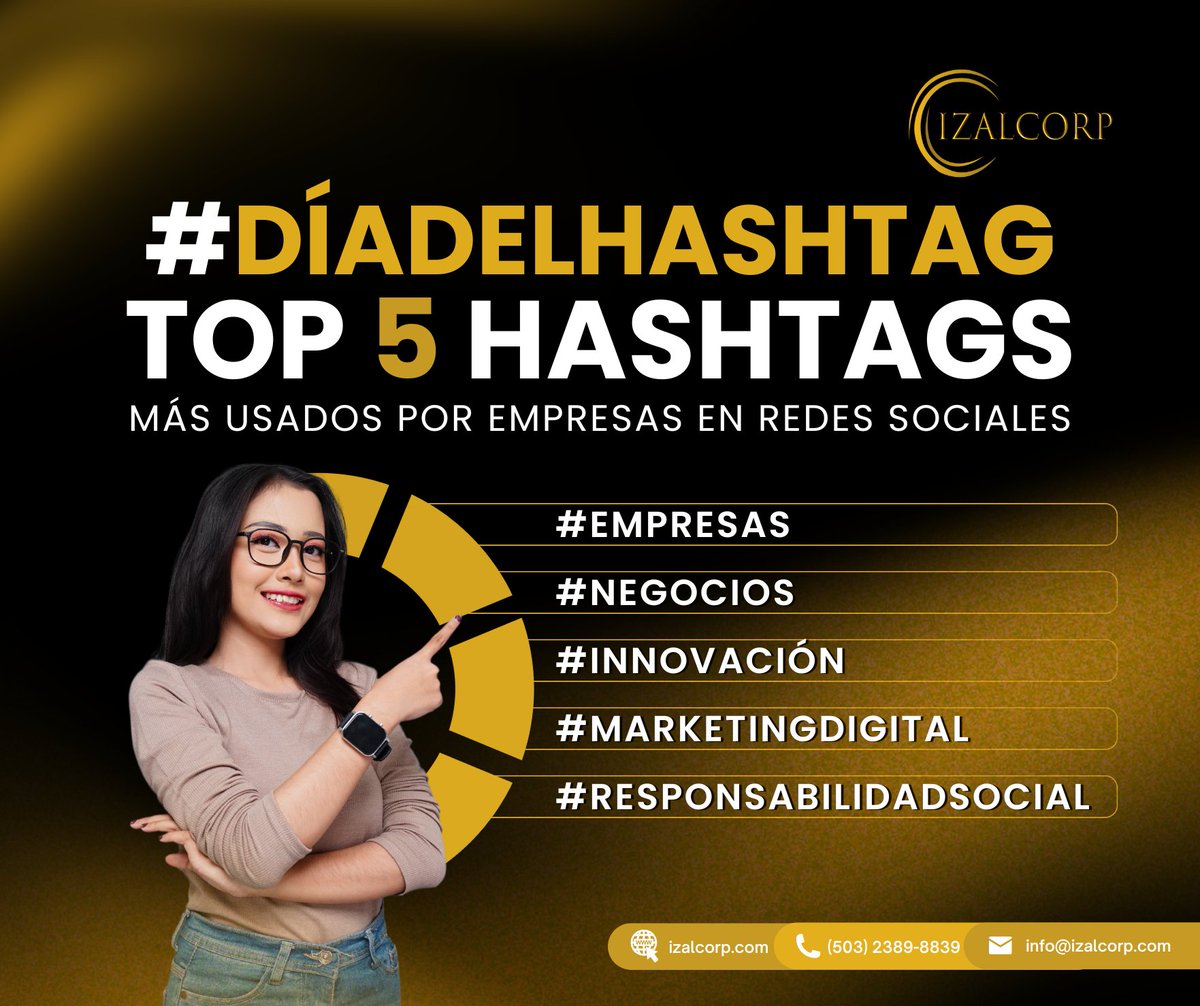 izalcorp's tweet photo. #DíaDelHashtag
Una simple etiqueta que transformó cómo buscamos, nos expresamos y conectamos con el mundo.

📈 Porque usar hashtags no es solo una tendencia… es estrategia digital.

#HashtagsQueConectan #SocialMediaTips https://t.co/jko2xwB3HZ