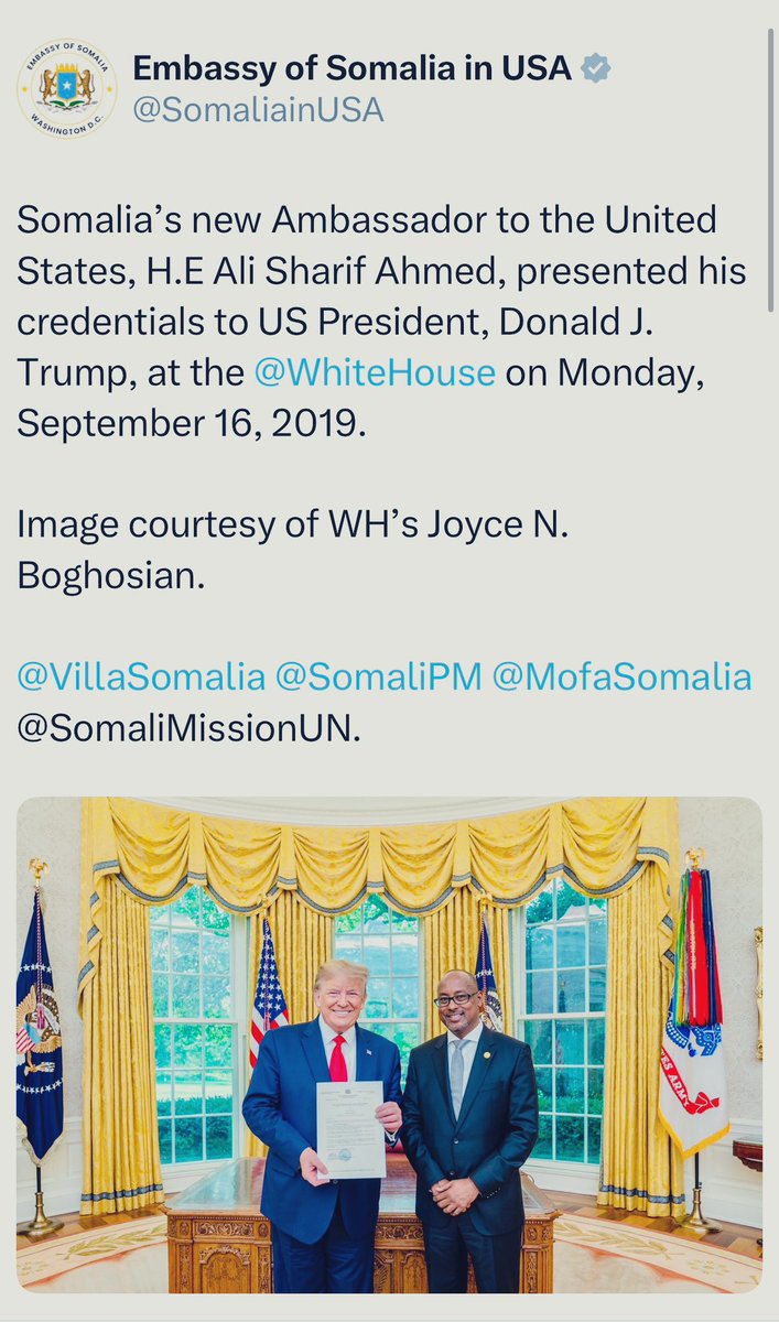 An Open Letter to President Donald J. Trump

Dear President Trump,

What prompts this letter is a wave of lobbying built on distortions, most recently echoed in a letter sent to you by Mr. Ahmed Ismail — part of a broader campaign designed to mislead you and harm Somalia.

I