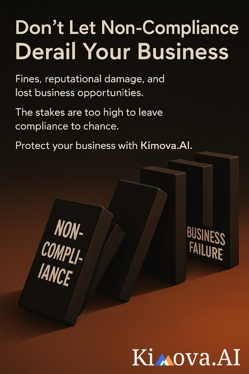 KimovaAI's tweet photo. Non-compliance costs ๐จ
With https://t.co/gfrwxtCtRe, run ISO 27001 audits instantly + analyze 3 policies free with our AI Policy Analyzer.
Stay compliant โ
Contact us at info@kimova.ai
#KimovaAI #ISO42001 #ASKAIMS #EU #Turboaudit #AIPolicy #Cybersecurity #AuditAutomation https://t.co/zAeskje5NH