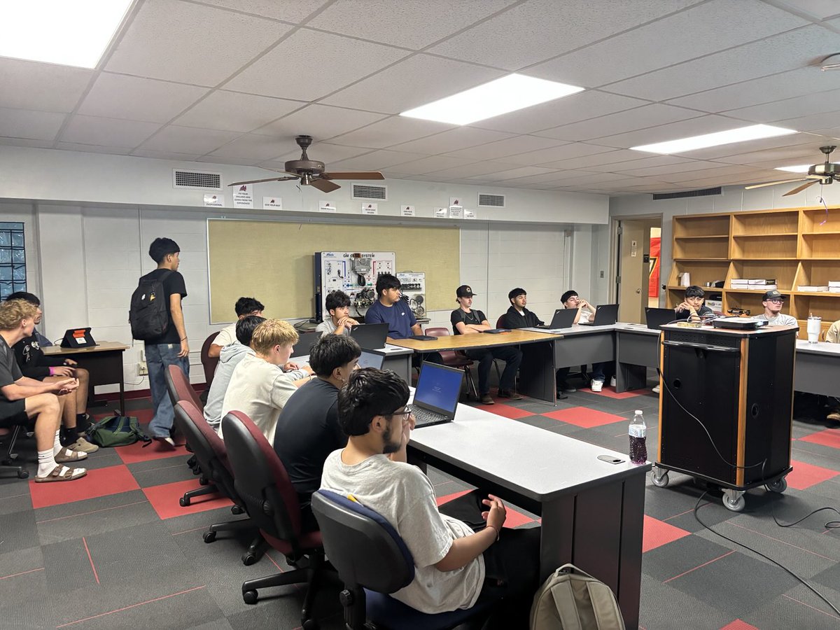 GCCC automotive kicking off this morning at Achieve with Mr. Fulton and Mr. Haire. #RiseUp