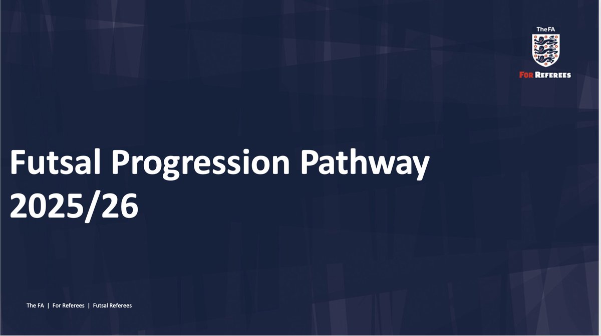 EDUCATION | Continuing to support the development of <a href="/FARefereeing/">FA Refereeing</a> Futsal officials, this evening with the annual Progression Pathway Seminar ⚽️