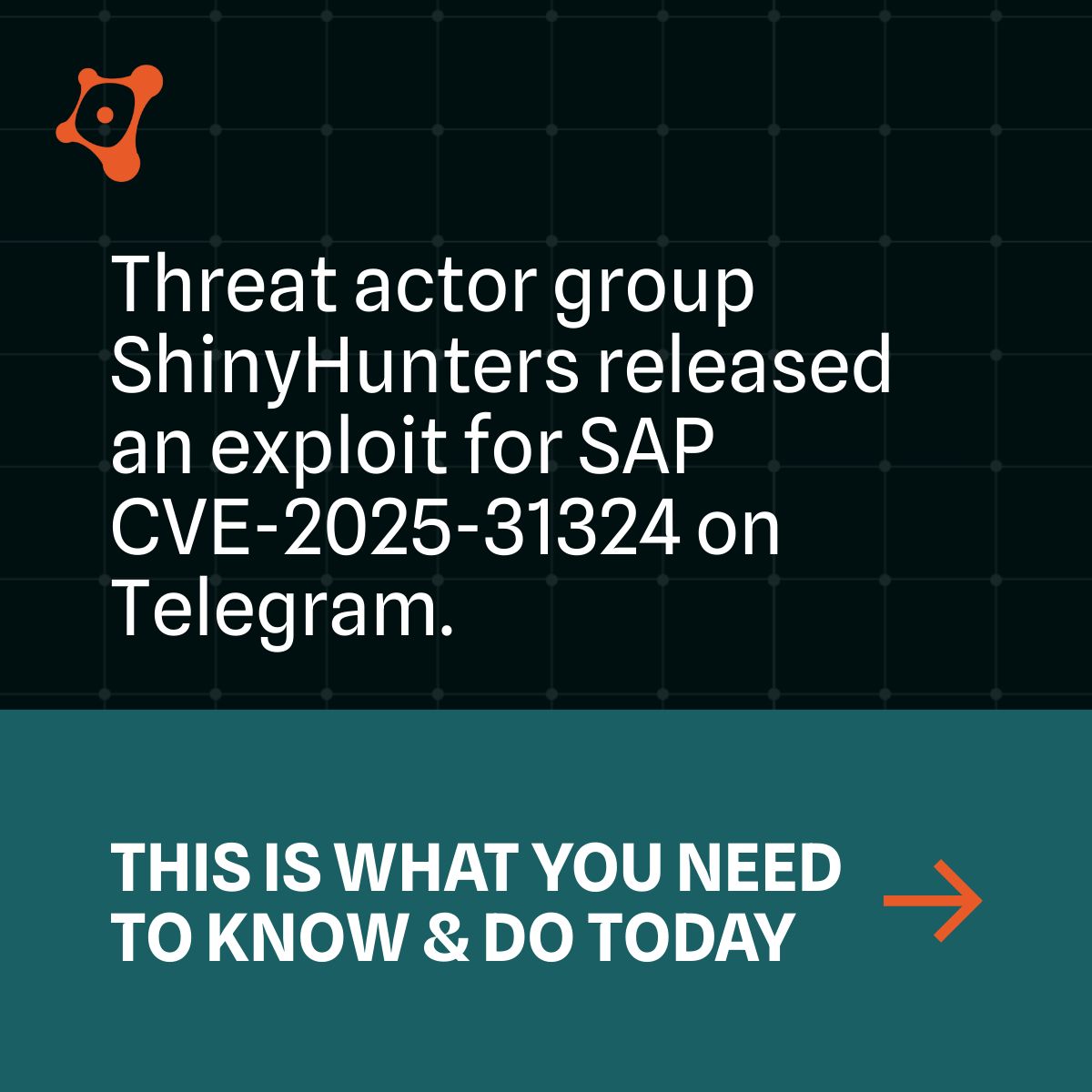 onapsis's tweet image. A new, weaponized exploit for critical #SAP #vulnerabilities CVE-2025-31324 and CVE-2025-42999 is now public. If your systems are unpatched, they&apos;re at high risk. Act now: apply SAP security notes 3594142 and 3604119. 

Get the full story ➡️ bit.ly/45R1ogq #cybersecurity