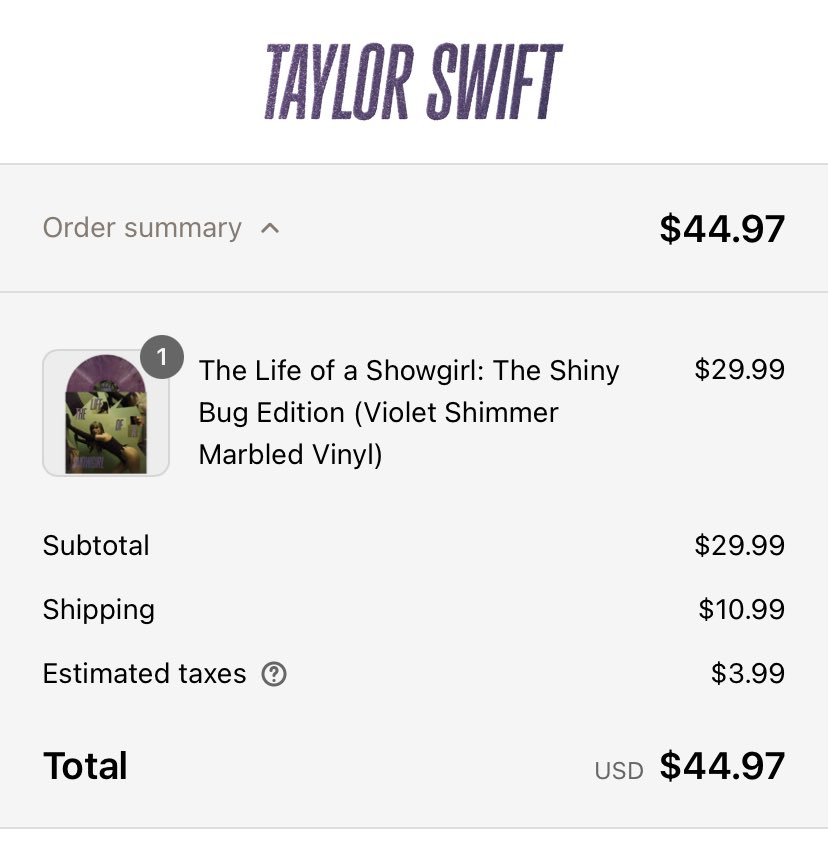 Told myself I was going to buy anything but here we are #TSTheLifeOfaShowgirl