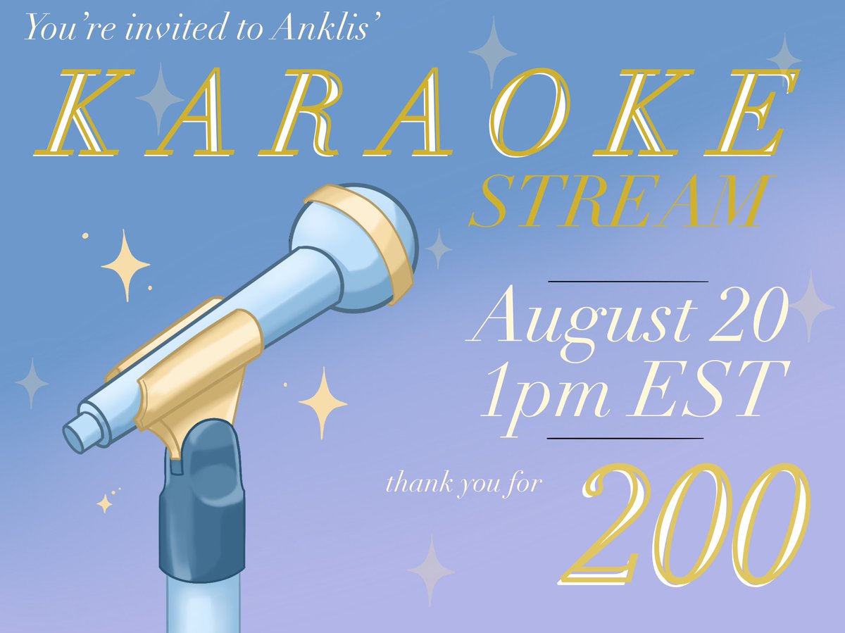 AnklisVT's tweet image. 💫✧･I’M BACK!!! ･✧💫

☁️#ARTklis
🩵 #AnkClips

This week I’m doing my first karaoke stream as a thank you for 200 followers- tell your friends! tell your enemies! tell your neighbor! 

See you guys on Wednesday :)