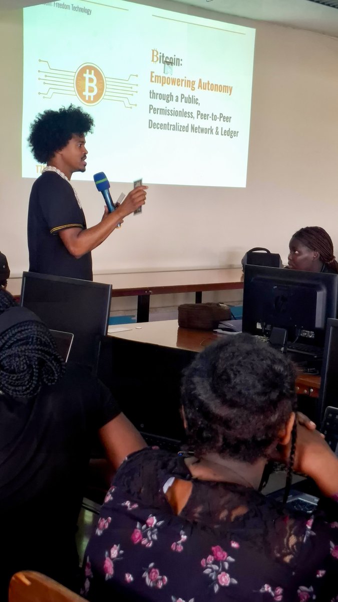Btchubafrica's tweet photo. Day 1 of the Bitcoin Workshop at Makerere University is officially underway!

From unraveling the mystery of decentralized money to empowering the next generation of Bitcoin-savvy leaders — today marked the start of something powerful. 💡⚡ https://t.co/MGAwapBGam