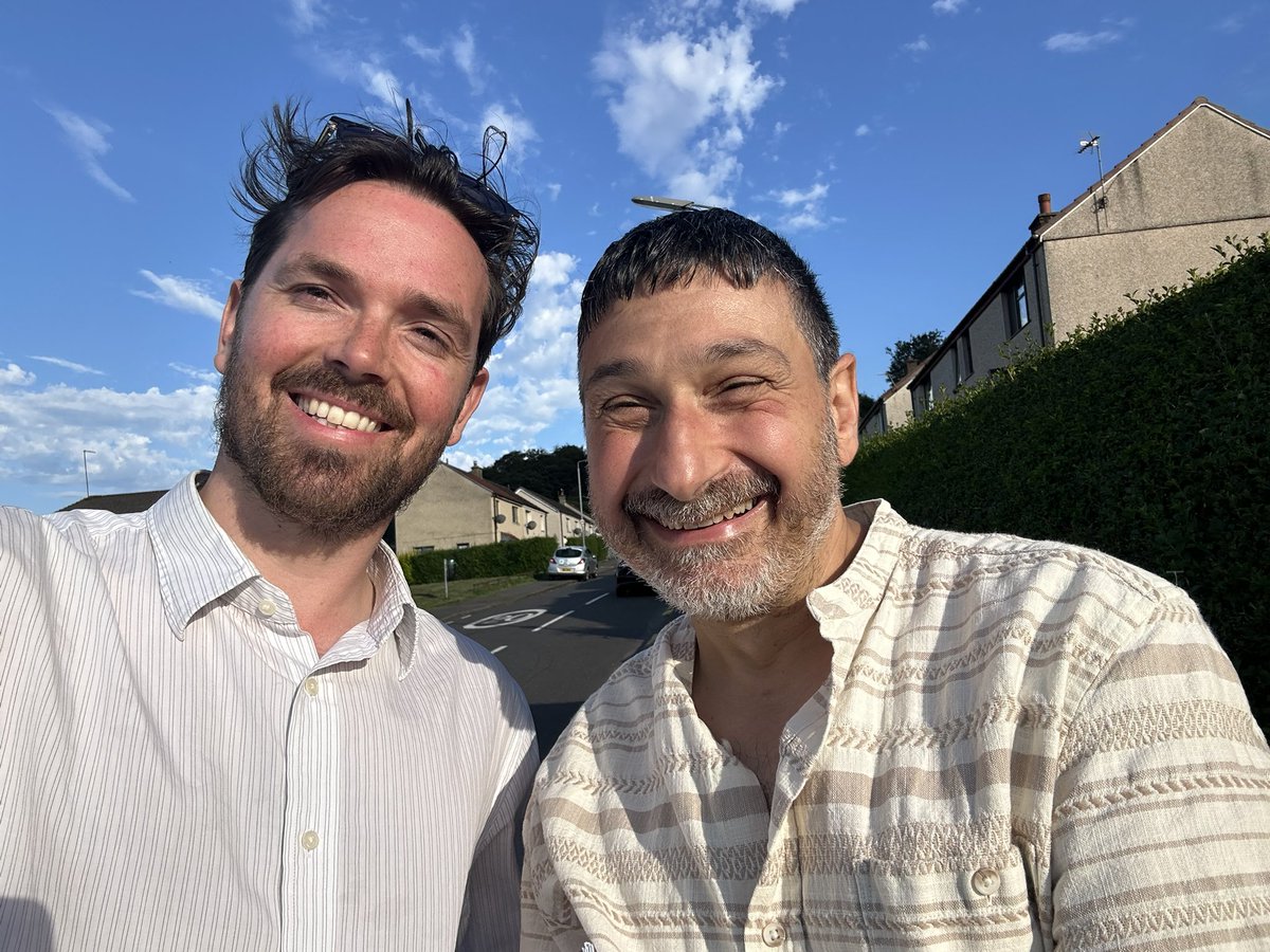 Great to be back out in Twechar tonight with Marthos Christoforou!

Thanks to everyone who stopped for a chat. If we missed you, you can always get in touch here 👉 edlibdems.org.uk/adam