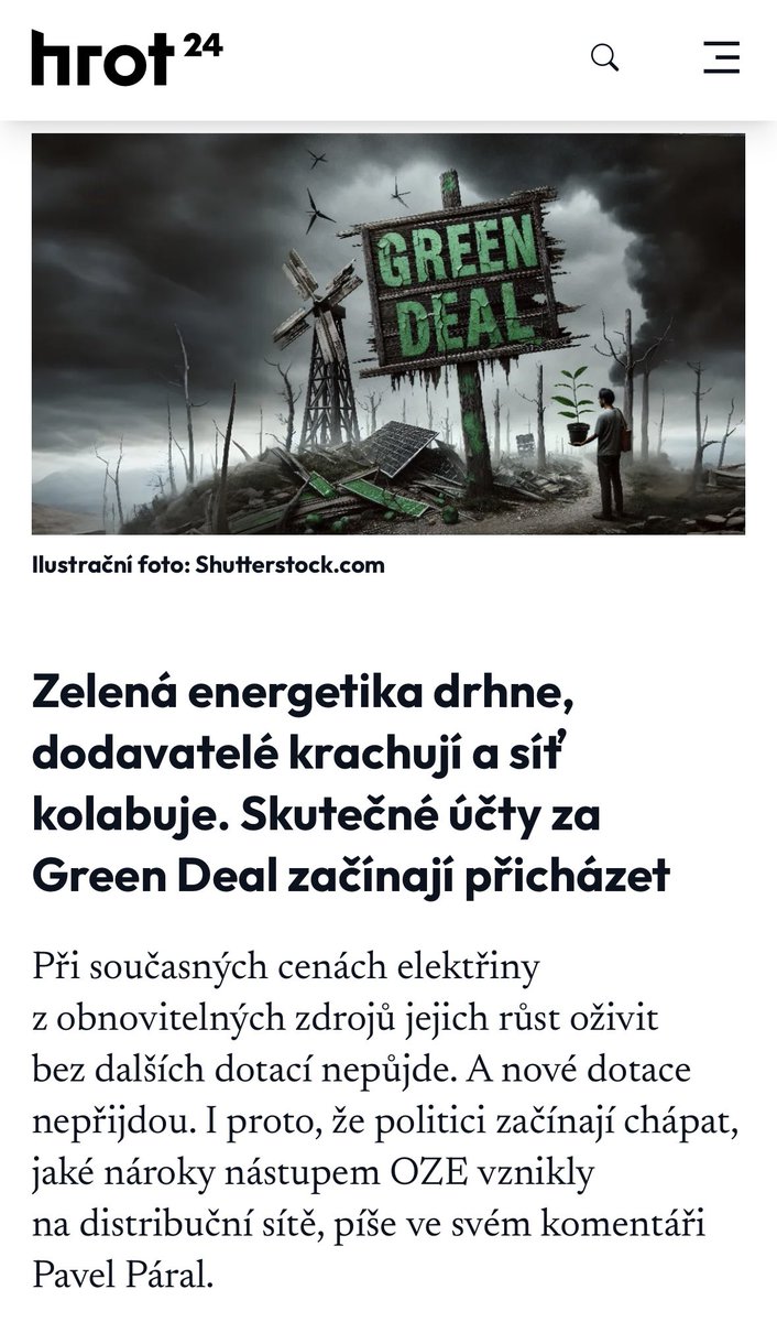 Klimatická politika drhne. A co dělají vládní politici v čele se Zdechovským, Nerudovou s Niedermayerem? Lokajsky podporují další nesmyslný klimatický cíl! A ještě se u toho tváří, že jednají v zájmu občanů.