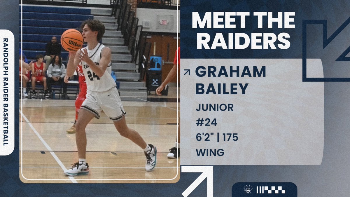 Introducing the 25/26 Raiders‼️

Graham Bailey is a Junior that is new to varsity this season. Graham is a great defender, rebounder, and knock down shooter. Graham will be a valuable 3 and D player this season that will be able to impact games in multiple ways.