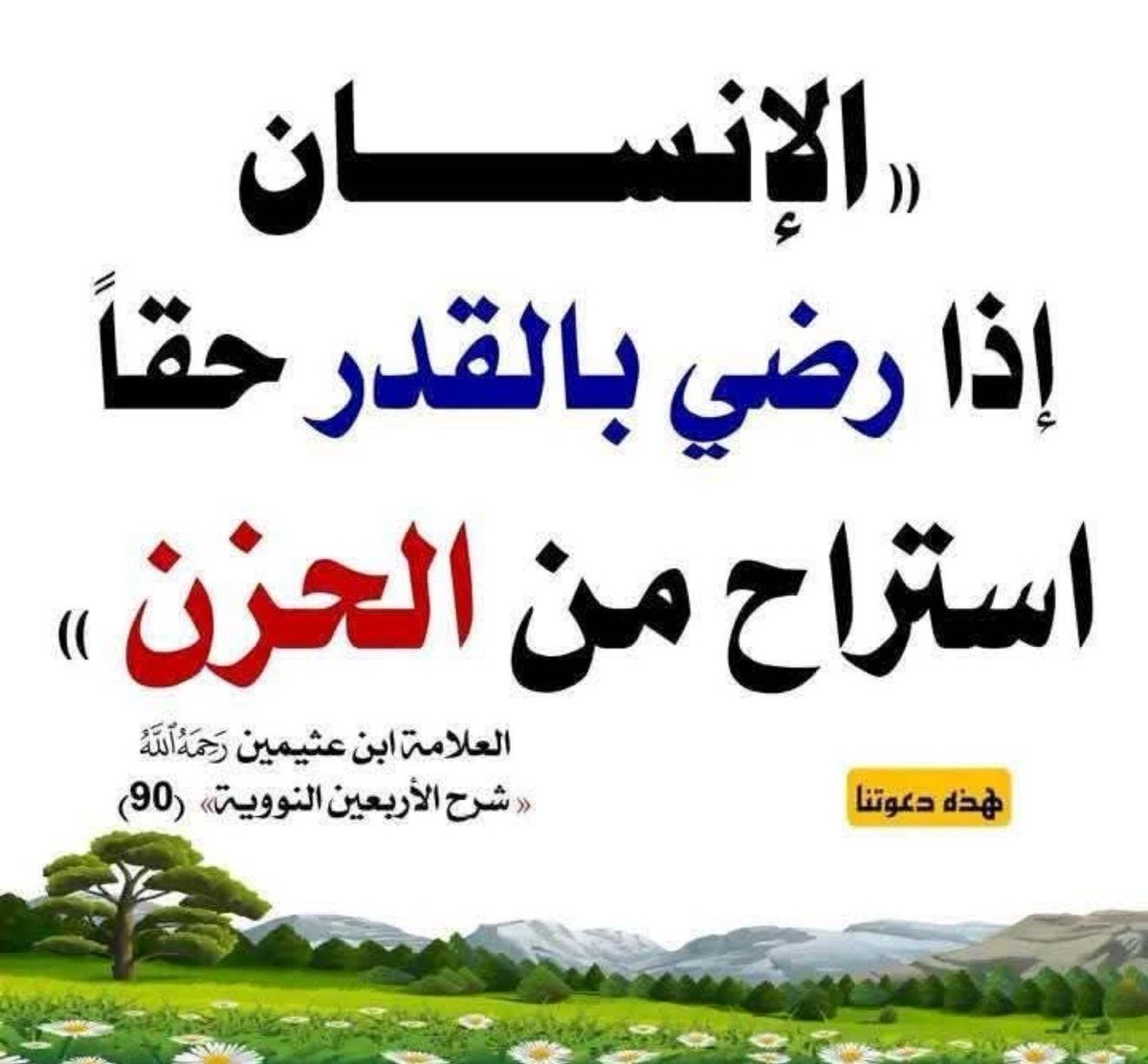 رضينا بالله ربا مدبرا حكيما