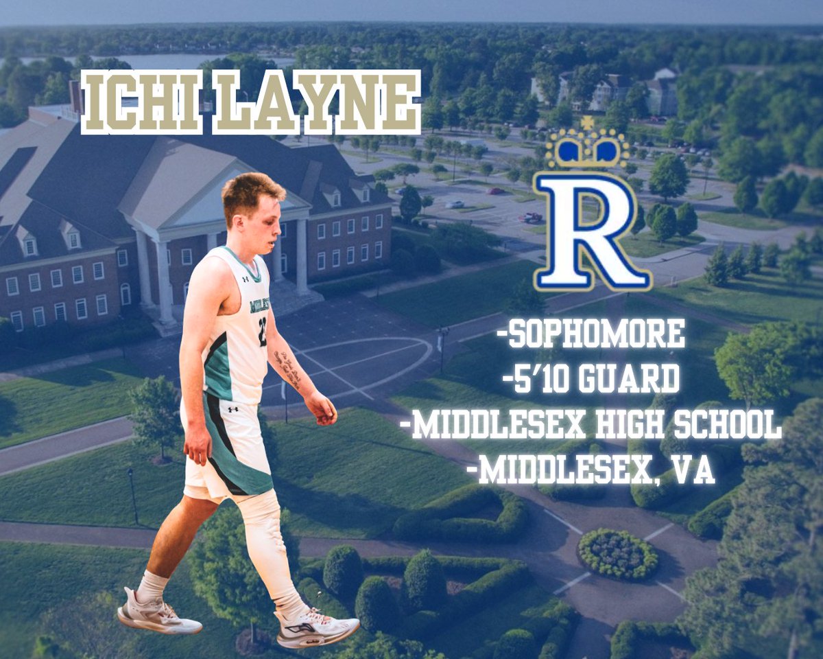 Regent Men's Basketball welcomes Ichi Layne to the team. Ichi is an exciting 5'10" guard from Middlesex High School and VWU.