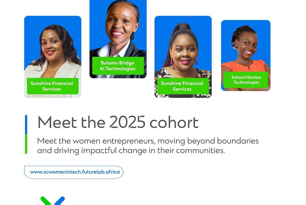bbridgeai's tweet photo. We have been selected to join the #WomeninTechUg 2025 cohort under the Global Futuremakers initiative by the Standard Chartered Foundation and The Innovation Village 

#BulamuBridgeAI #StandardChartered #GlobalFuturemakers #Entrepreneurship #AIforHealth https://t.co/YTYXY1Y7dQ