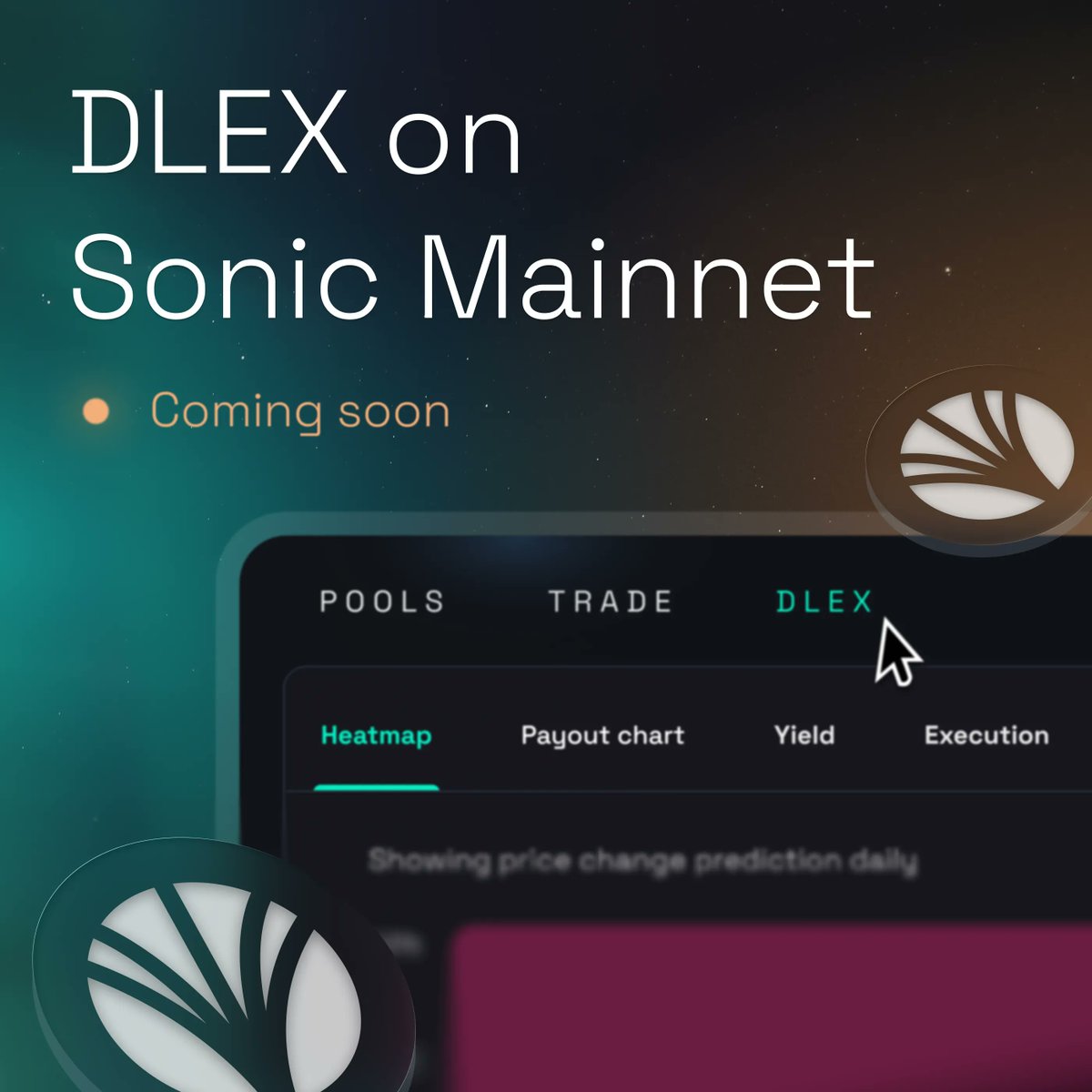 Sonic 메인넷에서 곧 출시될 DLEX 티저 이미지