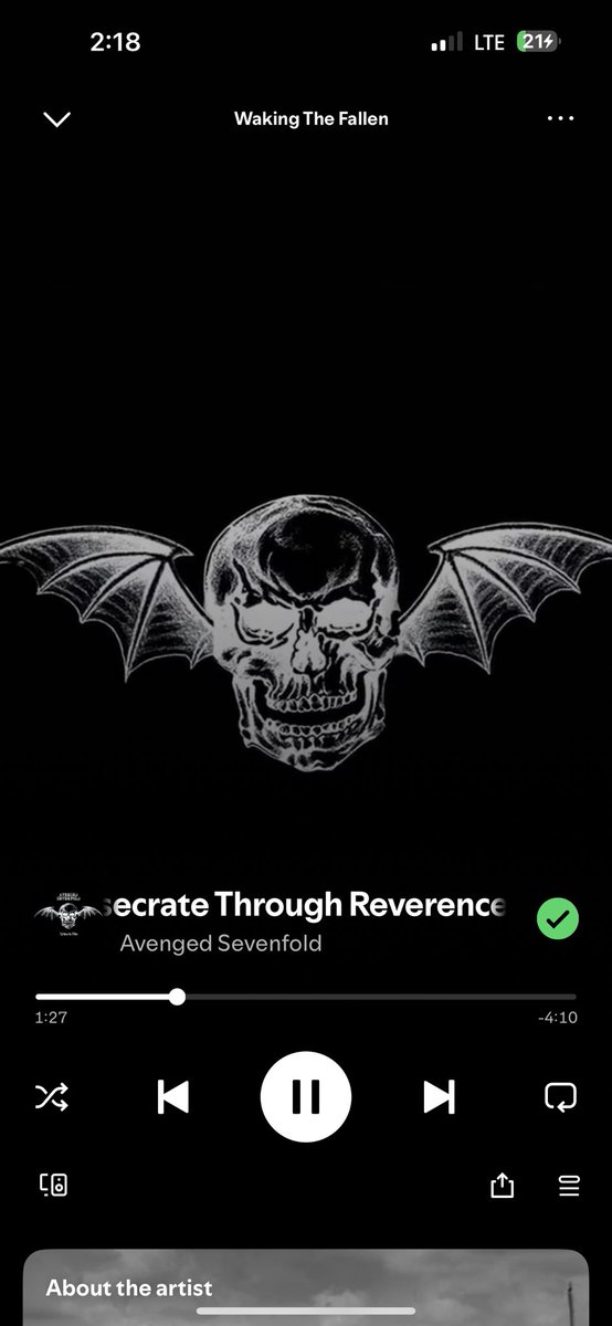 Forgot how much I missed old A7X <a href="/TheOfficialA7X/">Avenged Sevenfold</a> such a banger