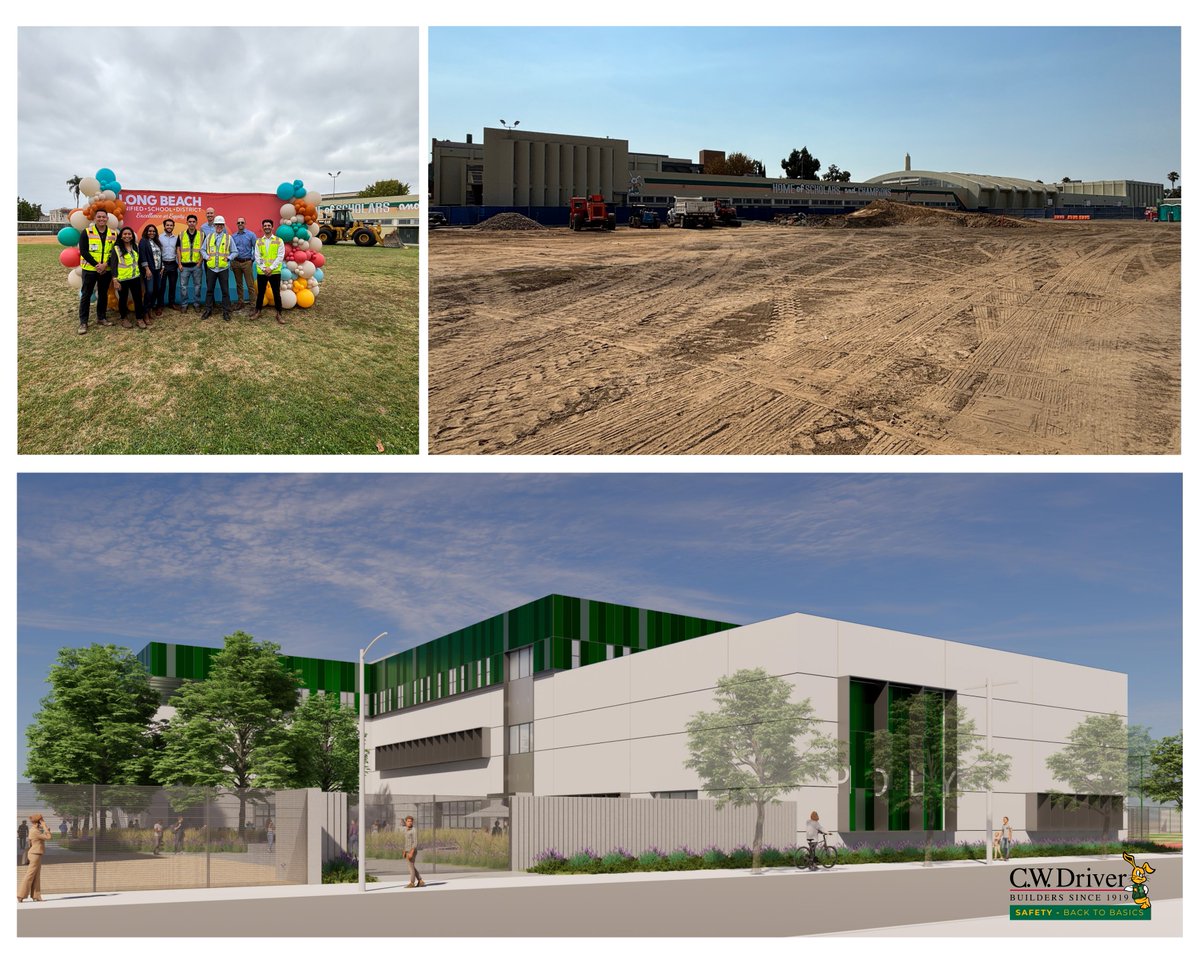 CWDriverCos's tweet image. From groundbreaking to ground prep, progress is underway at Polytechnic High School. The new CTE Classroom Building is one step closer to becoming a reality. #CWDriverCos #Construction #LongBeachUSD