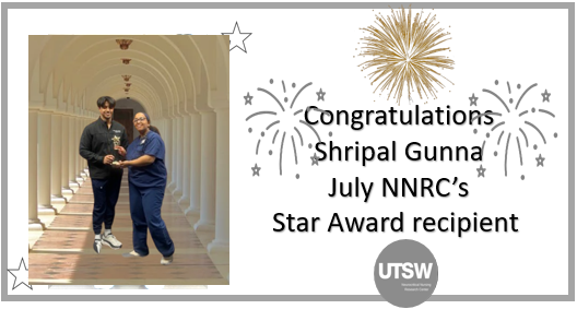 NnrcUtsw's tweet photo. #UTSWNeurology #neuronurses #neuroscience #utswnurses #Nursefellow #UTNNRC #AANN #neuronurses #neuronerds #DaiWaiOlson Asmiet Techan, June NNRC Employee of the Month, passes the torch to Shripal Gunna congratulations to our June Employee of the Month! https://t.co/98pXdZIBoL