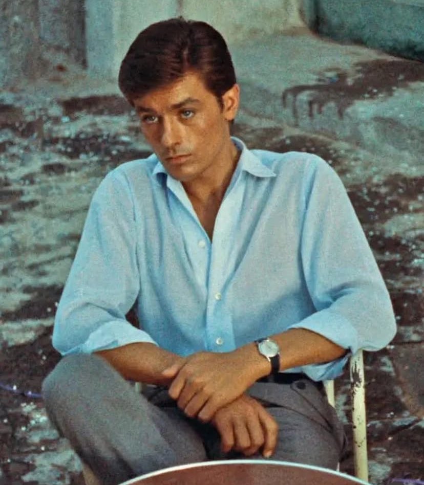 Un año sin sus ojos azules.🩵

#AlainDelon