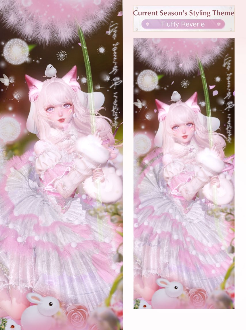 [8.18 - 8.22] :: 🌸🐰

#闪耀暖暖 #shiningnikki 
↳ competition entry ࿐ ࿔

fluffy or furry ? 🤓