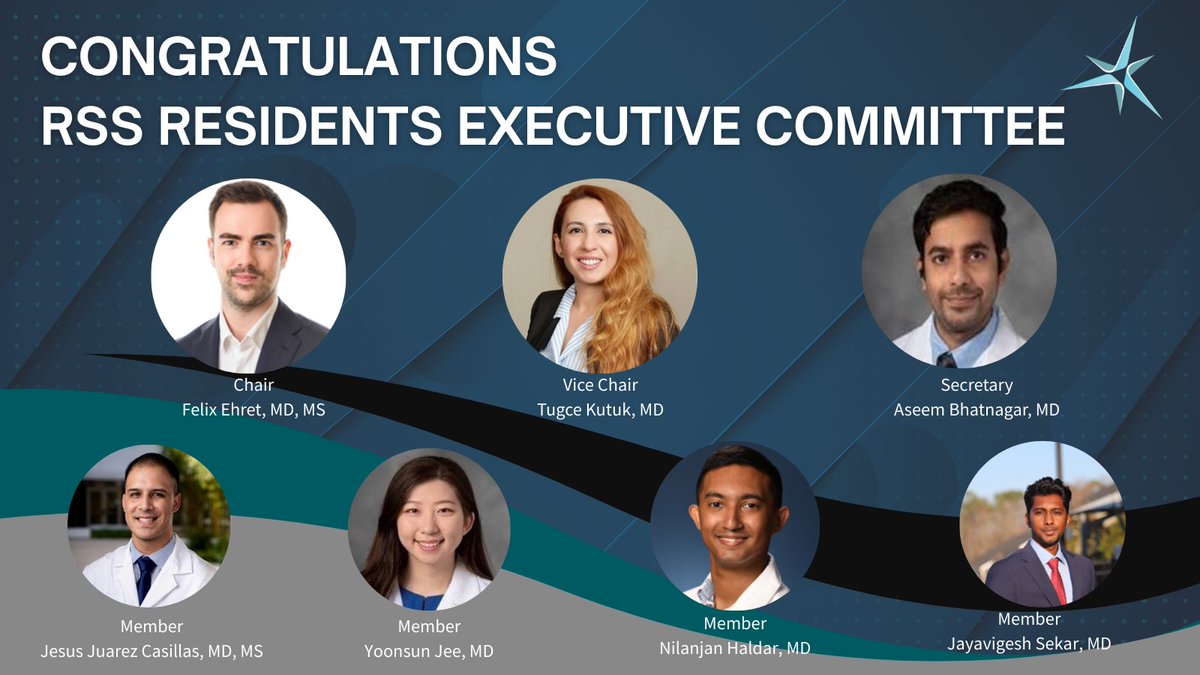 We are proud to announce the newly elected RSS Resident Association Executive Committee.  We look forward to their leadership &amp; contributions as they strengthen the role of residents in advancing the mission of the RSS. Join the RSS Resident Association at therss.org