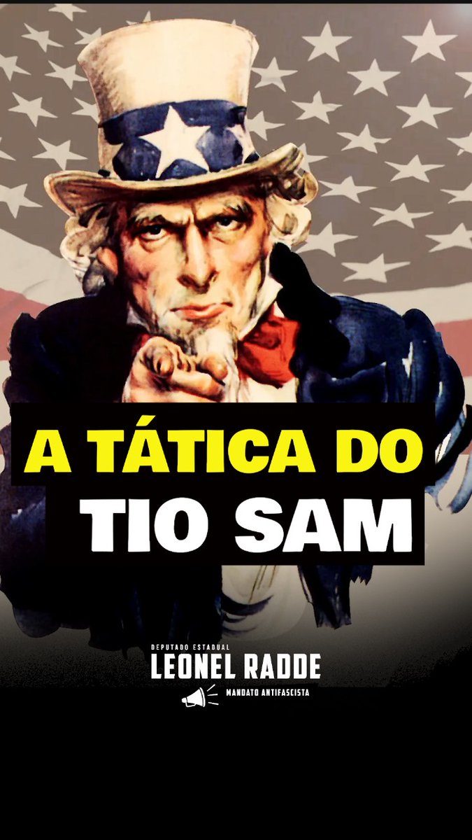 A TÁTICA DO TIO SAM 

instagram.com/reel/DNgZgPmPQ…