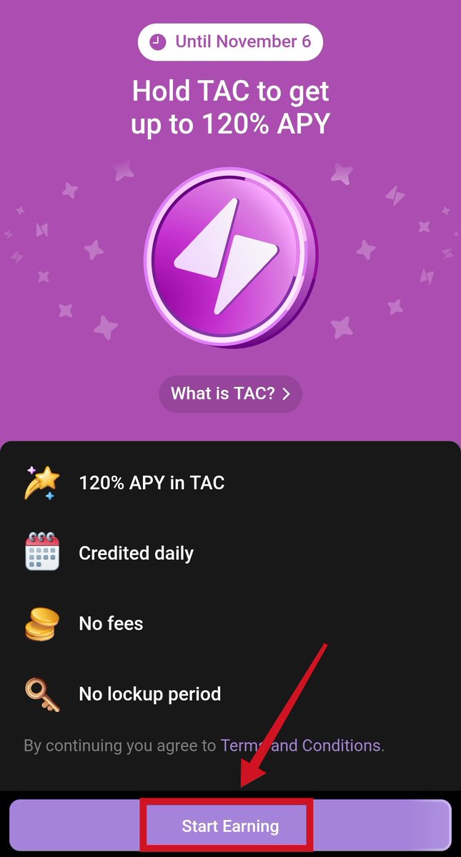 Ξɱk⟠.ink (@emkoweb3) on Twitter photo gTAC Everyone 🫰
The lucrative opportunity for $TAC holders is still going strong don’t miss out!
Maybe you missed it or forgot, so here’s a friendly reminder:
Stake your TAC in the <a href="/tonwallet_tg/">TON Wallet</a> wallet and earn up to 120% APY 🔥
➡️ Deposit your TAC
➡️ HODL
➡️ Collect your gTAC Everyone 🫰
The lucrative opportunity for $TAC holders is still going strong don’t miss out!
Maybe you missed it or forgot, so here’s a friendly reminder:
Stake your TAC in the <a href="/tonwallet_tg/">TON Wallet</a> wallet and earn up to 120% APY 🔥
➡️ Deposit your TAC
➡️ HODL
➡️ Collect your