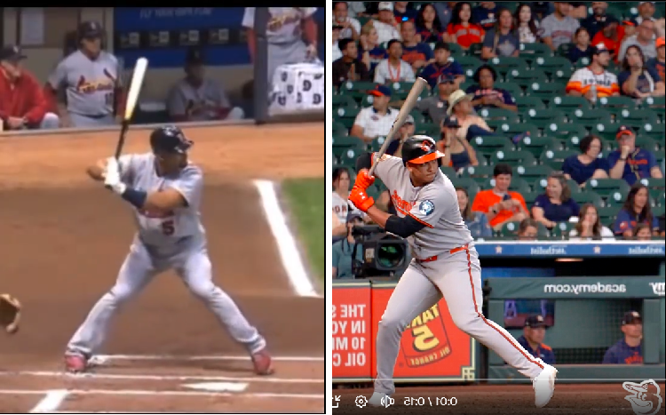 bdubsqrd's tweet photo. @Orioles I see a little bit of that pujols toe tap in his swing https://t.co/hPLoHvJTay