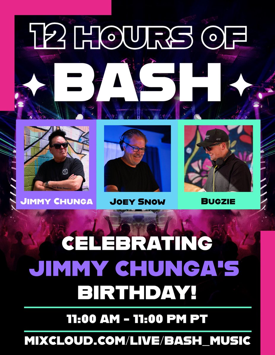 This Saturday!  Keep us with you! ALL day &amp; ALL night!! 
mixcloud.com/Bash_Music/

#housemusic #bashmusic #LasVegas #techhouse #djlife #pioneerdj #lasvegasstrip