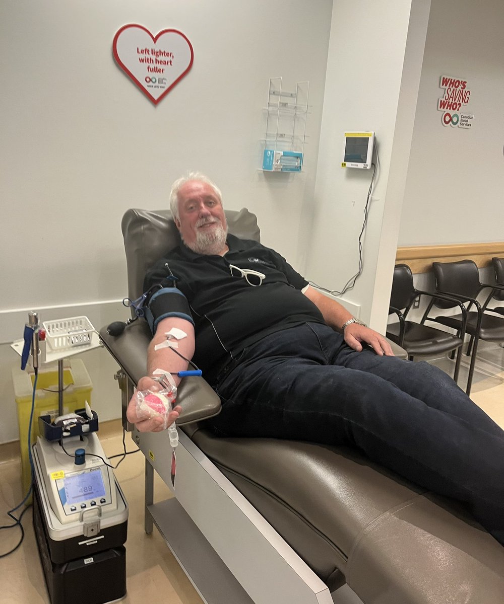 Mon.August 18/25 - Be Sure to Give during this drought ! Don’t let the blood bank go dry! My #147 Whole Blood 🩸Donation. The Gift of Life is IN you to give! 
#CanadasLifeline #BloodForLife 
@LifelineNS  
blood.ca