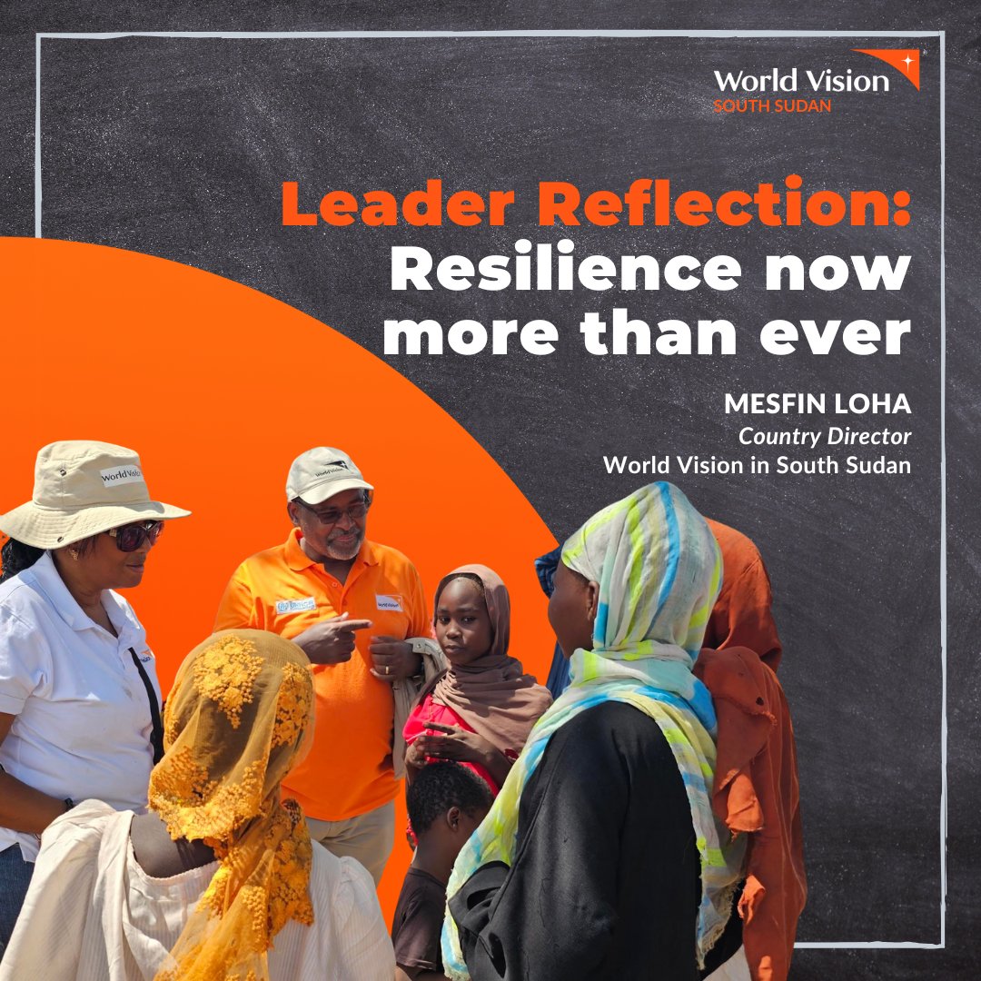 WVSouthSudan's tweet photo. Resilience now more than ever. This #WorldHumanitarianDay2025, @MesfinLoha, Country Director of @WorldVision #SouthSudan, reflects on the current state of the humanitarian sector, which is marked by profound uncertainty and rapid change. He notes what is required for leaders to steer their teams to remain committed to serving and saving lives, especially in such a time as this.  Read his reflection in full: https://t.co/0mw5KfYNmi
