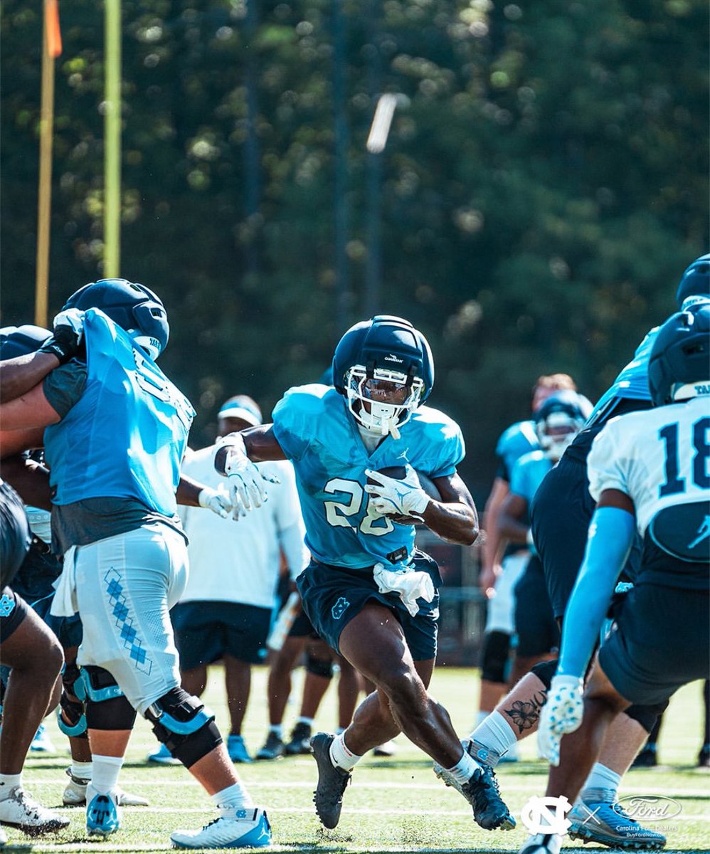 Benjamin Hall, the transfer RB from Michigan, has been the name to know out of Carolina's training camp so far.  

With a rotation of Hall, Davion Gause, and Caleb Hood, the coaching staff appears confident in their backfield depth ahead of the TCU opener.