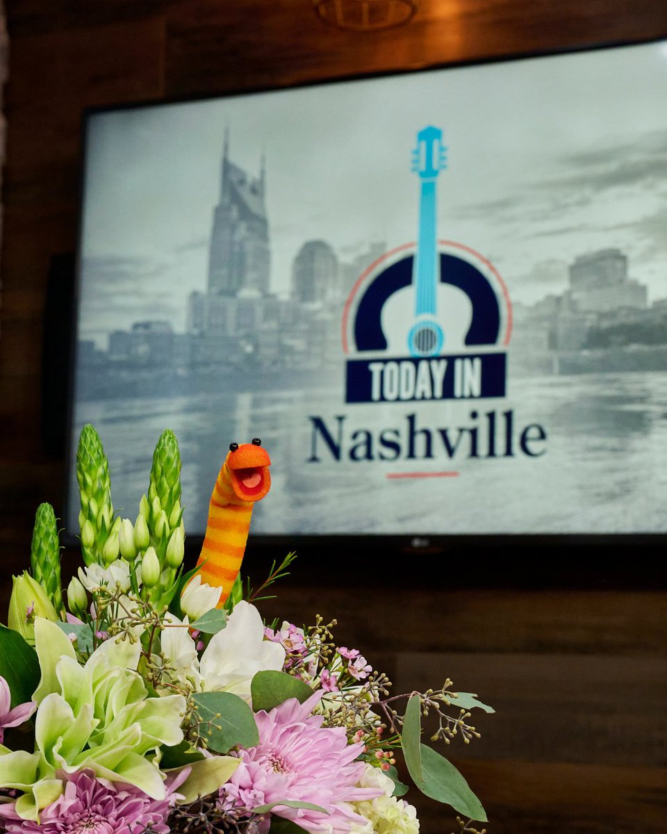 Slimey is having a grand ole time in Music City! 🎶🎹⭐️ #SesameRoadTrip