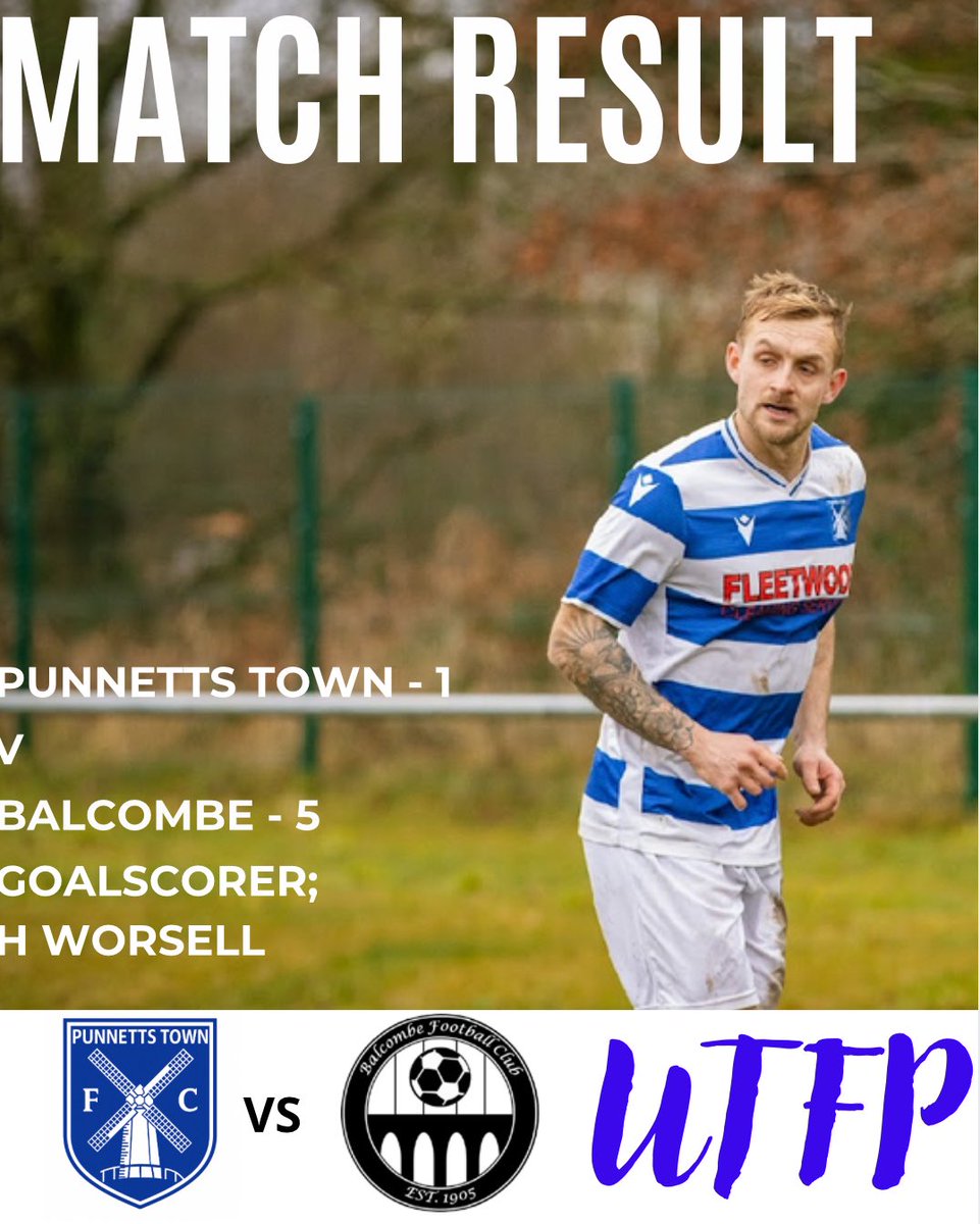 Punnetts Town FC (@punnettsfc) on Twitter photo Tough to take after being on top for the first 45. 2 missed pens and mistakes at key moments gives us a lot to take to our next game on Saturday.
Great game and look forward to the return fixture vs <a href="/BalcombeFC/">Balcombe FC</a>
Goalscorer - Harry Worsell
MOM - Alex Burton
#UTFP πππ Tough to take after being on top for the first 45. 2 missed pens and mistakes at key moments gives us a lot to take to our next game on Saturday.
Great game and look forward to the return fixture vs <a href="/BalcombeFC/">Balcombe FC</a>
Goalscorer - Harry Worsell
MOM - Alex Burton
#UTFP πππ