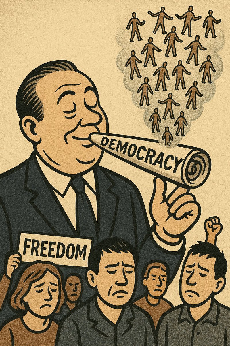 bhardhi_vishal's tweet image. If democracy is rolled and lit, it’s the voters who turn to ash. Fake votes tear at people’s trust, yet if a leader wins on such a system, how can he ask us to believe in him? Democracy isn’t a circus for the powerful — it’s the voice of the people
#DemocracyOnTrial #RahulGandhi