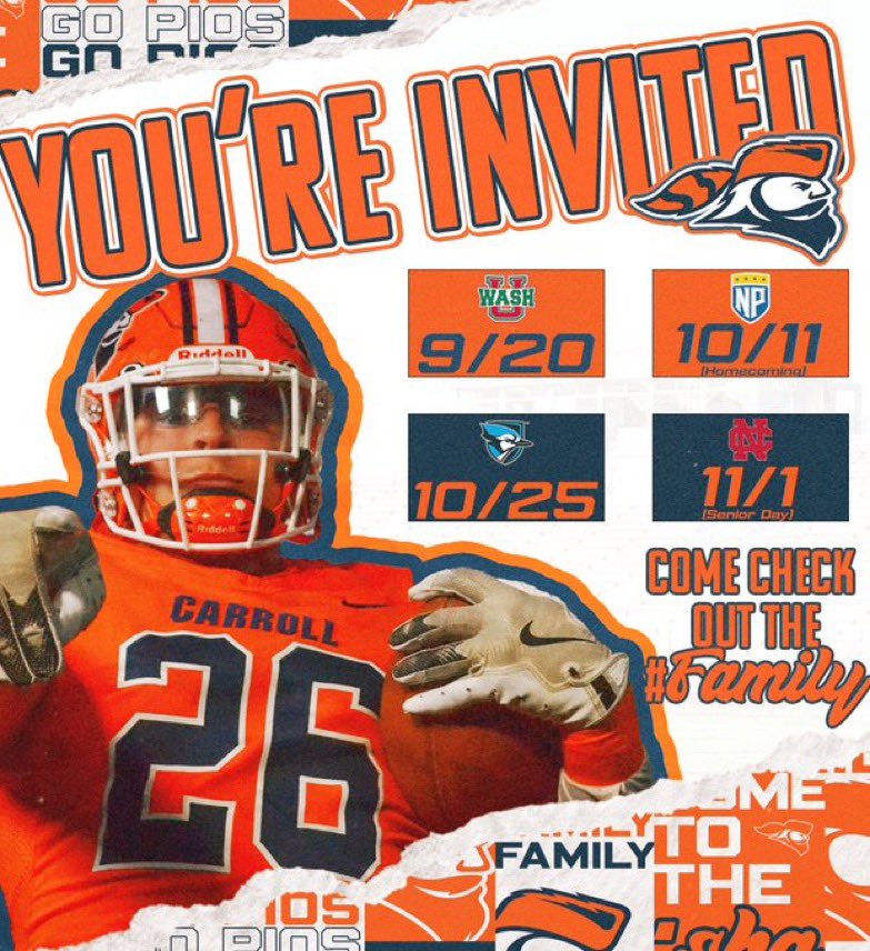 cp435108's tweet photo. Thank you @OLCoach_Ack and @piofootball for the game day invite! Looking forward to getting up there and see what a game day is like!!! https://t.co/C5shQHrbIM