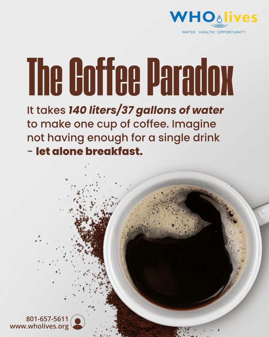 The next time you sip coffee, remember: behind every drop is a chain of lives and choices.

Source - World Economic Forum

#didyouknow #coffee #waterfootprint #empowerment #nonprofit #womenempowerment #cleanwater #sustainability #innovation #impact #villagedrill #wholives