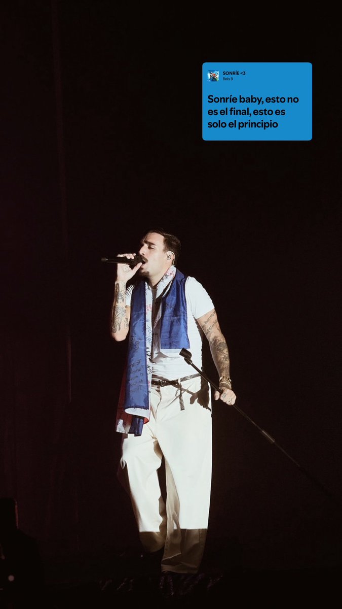 Disfrutamos el concierto como nunca, y al final Rels B tenía razón: no es el final, es solo el principio.
Nada ni nadie nos detuvo esta vez.❤️