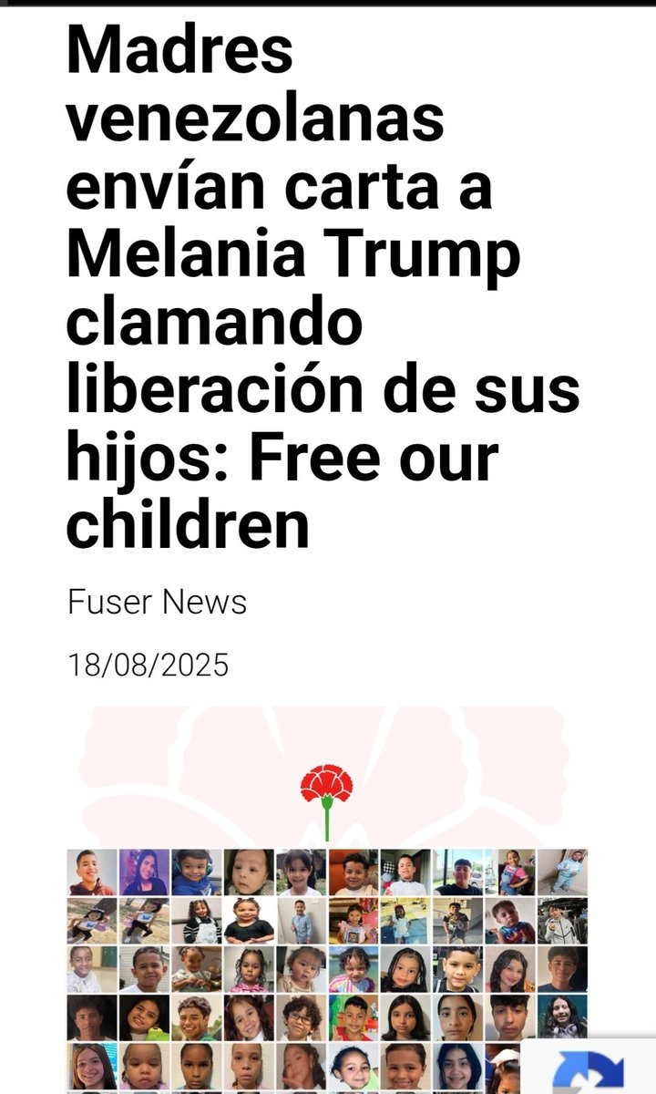 D'Anjerxa (@d_anjerxa_8) on Twitter photo 🚼 Desde bebés hasta adolescentes, estos 66 hijos fueron separados injustamente de sus madres. Es tiempo de poner fin a esta tragedia.
#MelaniaFreeOurChildren
<a href="/FLOTUS/">First Lady Melania Trump</a> <a href="/MELANIATRUMP/">MELANIA TRUMP</a> 🚼 Desde bebés hasta adolescentes, estos 66 hijos fueron separados injustamente de sus madres. Es tiempo de poner fin a esta tragedia.
#MelaniaFreeOurChildren
<a href="/FLOTUS/">First Lady Melania Trump</a> <a href="/MELANIATRUMP/">MELANIA TRUMP</a>