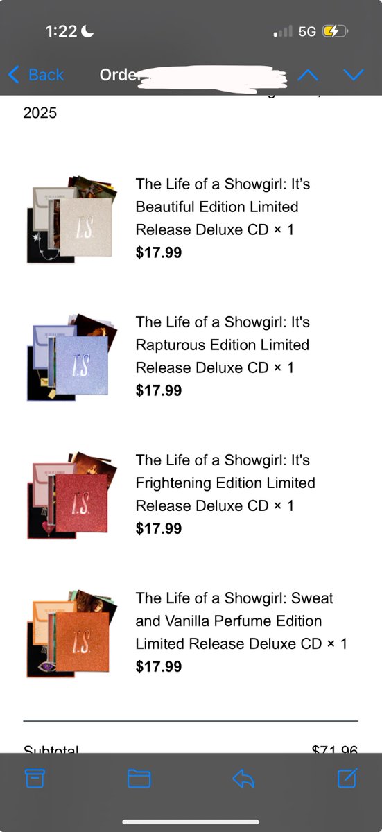BrittanyMozo's tweet photo. I would like to take this moment (on behalf of myself and my fellow 10/5 bday friends, Marjorie and Travis of course) to thank Taylor for the best birthday gifts one could dream of! It’s certainly going to be a dazzling birthday weekend! 🤩

#TheShinyBugCollection #TSTheLifeofaShowgirl