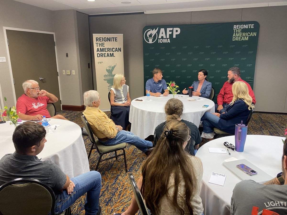 Grateful to <a href="/RepAshleyHinson/">Ashley Hinson</a>  for meeting with Dubuque business owners &amp; residents to discuss the One Big Beautiful Act and REINS Act!
Owners shared how the BBA is helping their businesses grow and spoke about challenges from excessive regulations. #OneBigBeautifulAct #REINSAct
