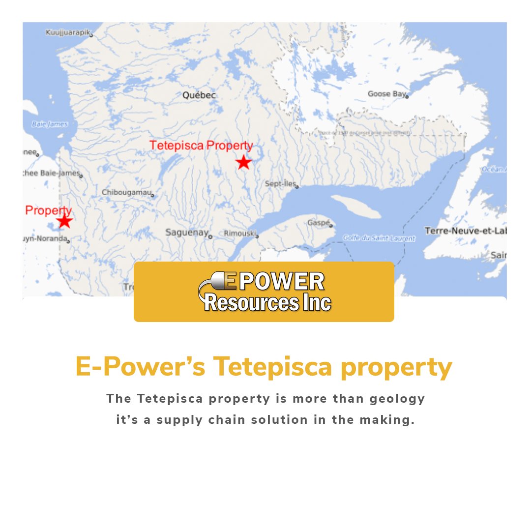 What makes #Tetepisca stand out? 📍

It’s not just a flake graphite deposit,  it’s a path to reducing North America’s dependency on foreign supply chains.

With global demand rising fast, <a href="/EPower_Res/">EPower_Res</a> focus is clear: local production, global relevance.

#TetepiscaProject