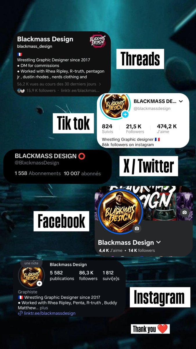 BlxckmassDesign's tweet image. Thanks to each and everyone of you