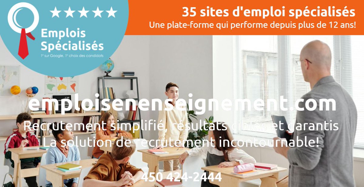 Offre d'emplois en enseignement - ENSEIGNANT(E) – ÉLECTRICITÉ (PROGRAMME 5795) - Pédagogie et formation - Préscolaire et primaire - Enseignement général emploisenenseignement.com/fr/offre/37575…
