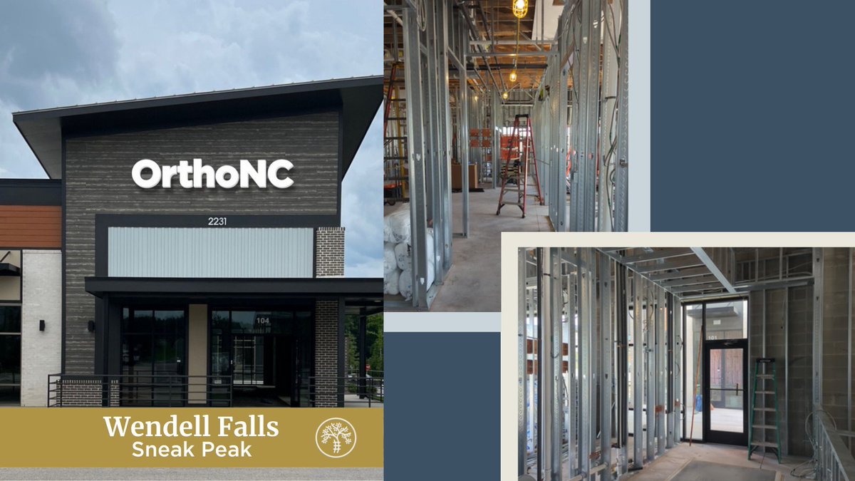 Exciting things are happening at our Wendell Falls site! Here's a quick look at a few key milestones!

🔌Electrical &amp; Plumbing Inspections Approved!
👷Sheetrock is Underway!

Learn more about our brand new clinic: orthonc.com/your-health/or…