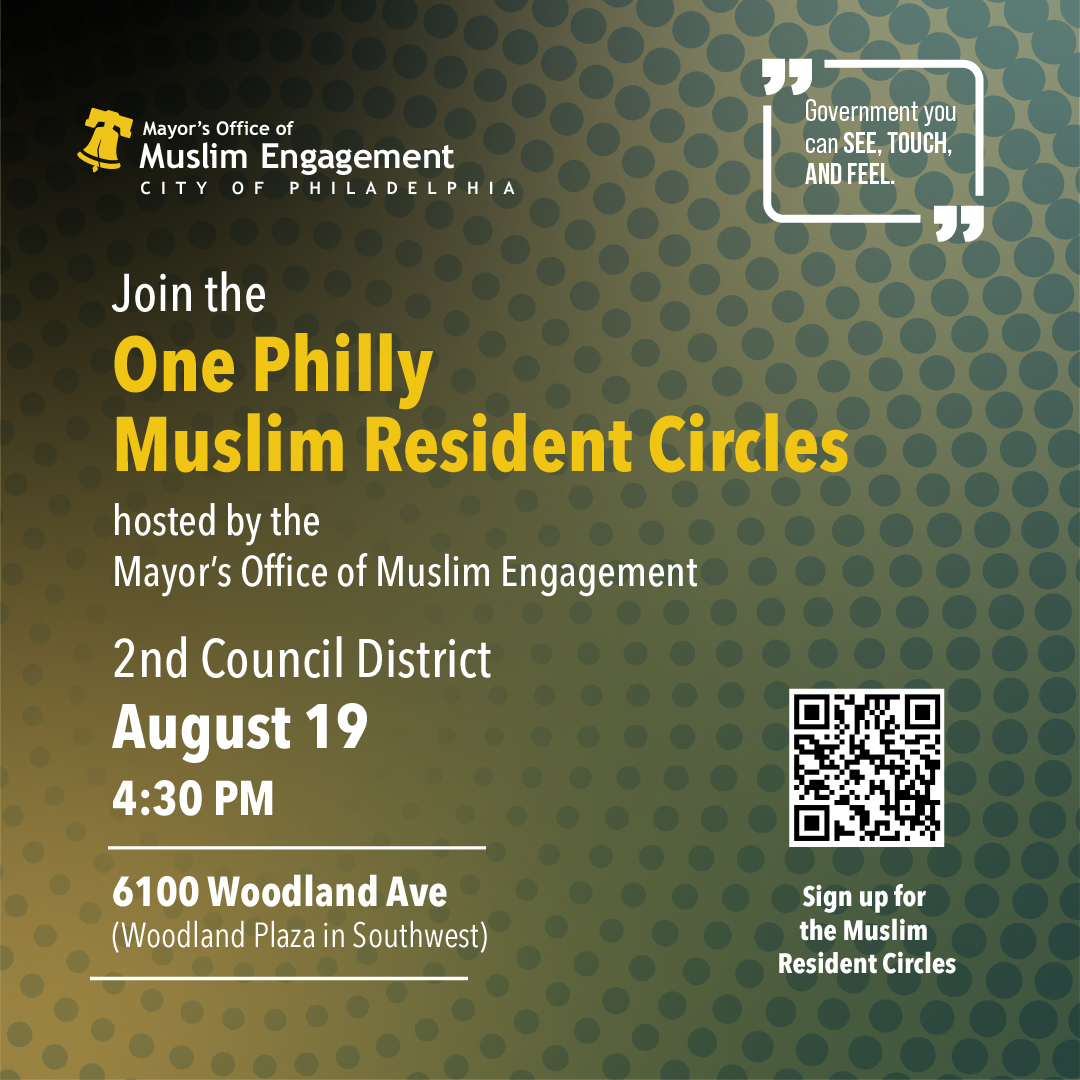 Philadelphia City Commissioners (@phillyvotes) on Twitter photo Join <a href="/PhiladelphiaGov/">City of Philadelphia</a>’s Mayor’s Office of Muslim Engagement for a One Philly Muslim Resident Circle at our 2nd District Satellite Office, 6100 Woodland Ave, tomorrow at 4:30 P.M. Connect with neighbors, share your voice, and access City resources. Sign up: forms.office.com/g/EULL3f40AQ Join <a href="/PhiladelphiaGov/">City of Philadelphia</a>’s Mayor’s Office of Muslim Engagement for a One Philly Muslim Resident Circle at our 2nd District Satellite Office, 6100 Woodland Ave, tomorrow at 4:30 P.M. Connect with neighbors, share your voice, and access City resources. Sign up: forms.office.com/g/EULL3f40AQ