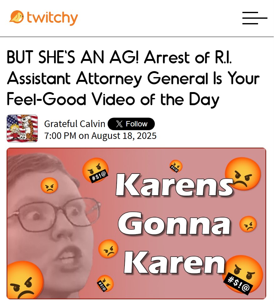 She played stupid games, won stupid prizes, and now, she's an AG in handcuffs.

twitchy.com/grateful-calvi…