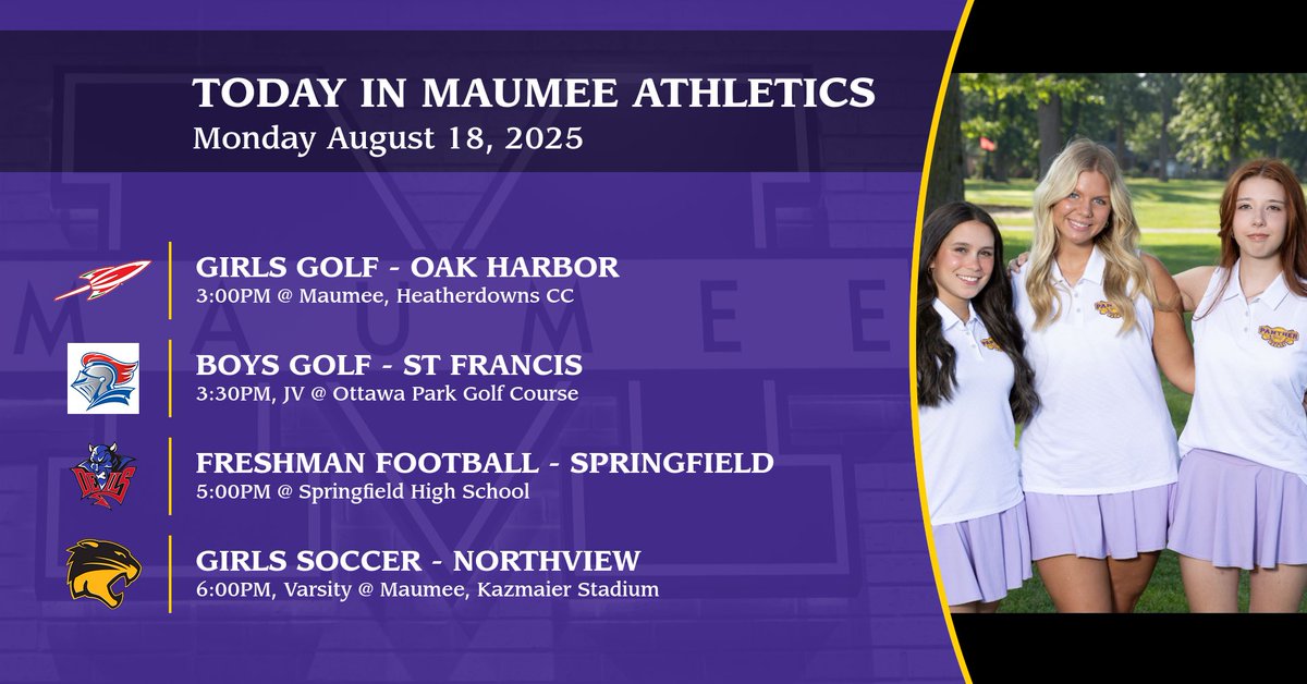 Today in Maumee Athletics #WeAreMaumee #PantherFamily
