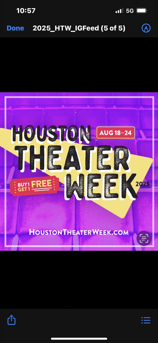 #HoustonTheaterWeek is finally here!

This year, get BOGO tickets to ANY evening performance of ANY show this Season (excludes Opening Nights)

Use Code: HTW25 

No limit on tickets