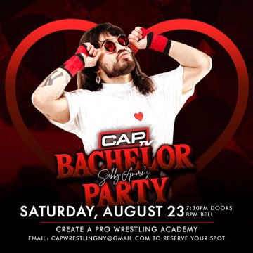 Create A Pro NY (@createapro) on Twitter photo ๐จFREE SHOW SATURDAY๐จ
#CAPTVLive returns THIS SATURDAY for Sebby Amorโs Bachelor Party!
Check out the last stop before #CAPTilDeathDoUsPart on 9/7 in Lynbrook, NY!
Featuring
โข <a href="/TheBobbyOrlando/">Bobby Orlando</a>
โข <a href="/BryceDShook/">Bryce Donovan</a>
โข Shooter Boys
and MORE!
๐EMAIL TO RESERVE YOUR SPOT๐ ๐จFREE SHOW SATURDAY๐จ
#CAPTVLive returns THIS SATURDAY for Sebby Amorโs Bachelor Party!
Check out the last stop before #CAPTilDeathDoUsPart on 9/7 in Lynbrook, NY!
Featuring
โข <a href="/TheBobbyOrlando/">Bobby Orlando</a>
โข <a href="/BryceDShook/">Bryce Donovan</a>
โข Shooter Boys
and MORE!
๐EMAIL TO RESERVE YOUR SPOT๐