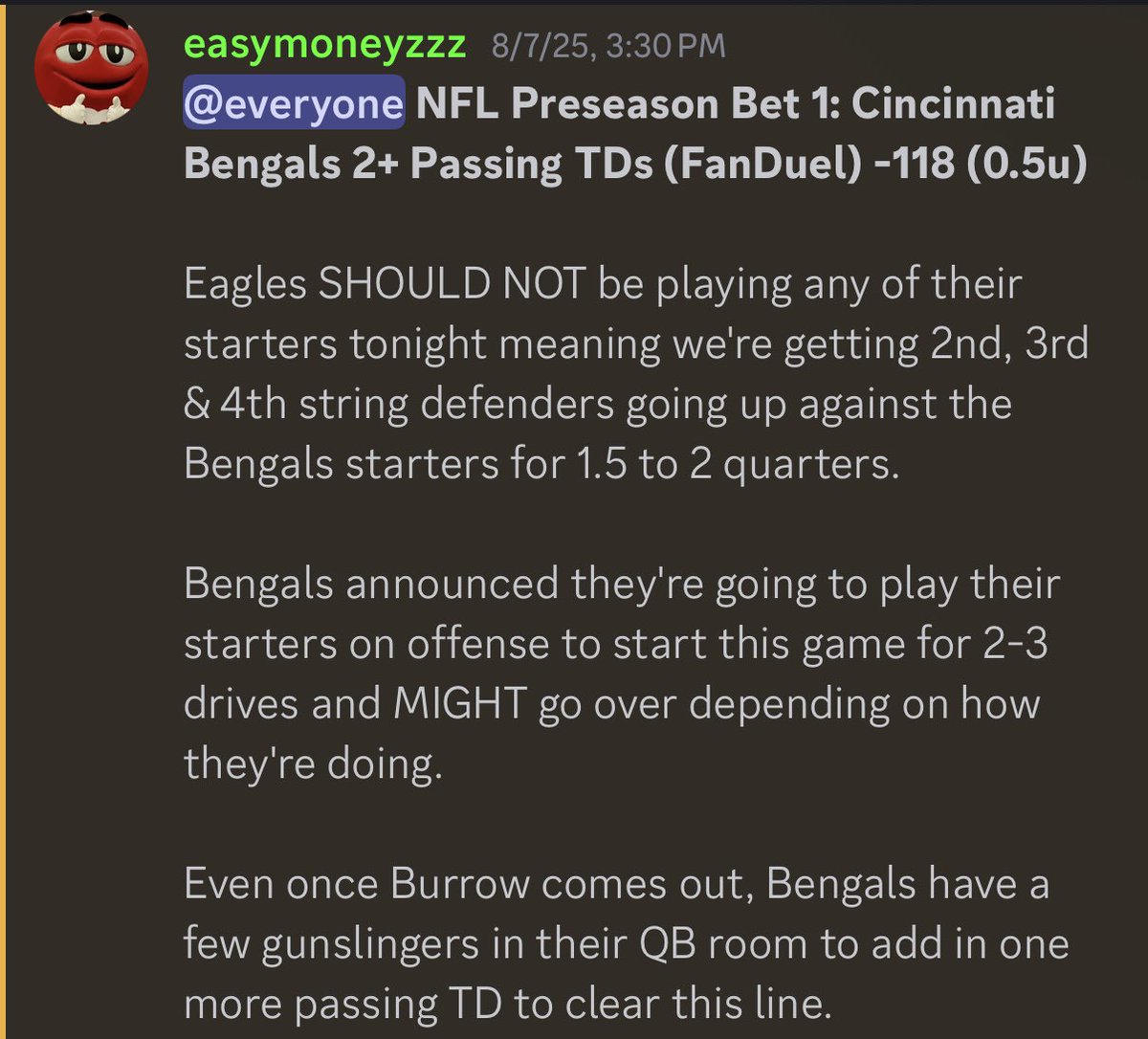 Easymoneyzzzzz's tweet photo. #MLBBets #SportsPicks #gamblingX #NFLPreseason https://t.co/pTtBb6VdGi