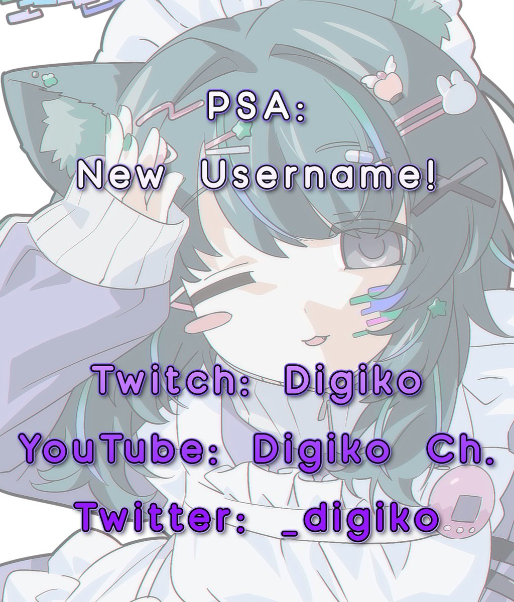 ⚠️[Username Change]⚠️

For your information!  Now it's time to update your bookmarks, if you have any  💜😊 This is where you can find me from now on!

Tags will be updated soon as well, but I need a bit more time!